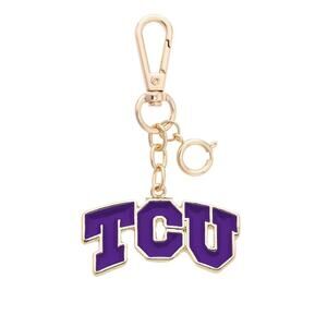 TCU Horned Frogs Enamel Logo Bag Charm Keychain